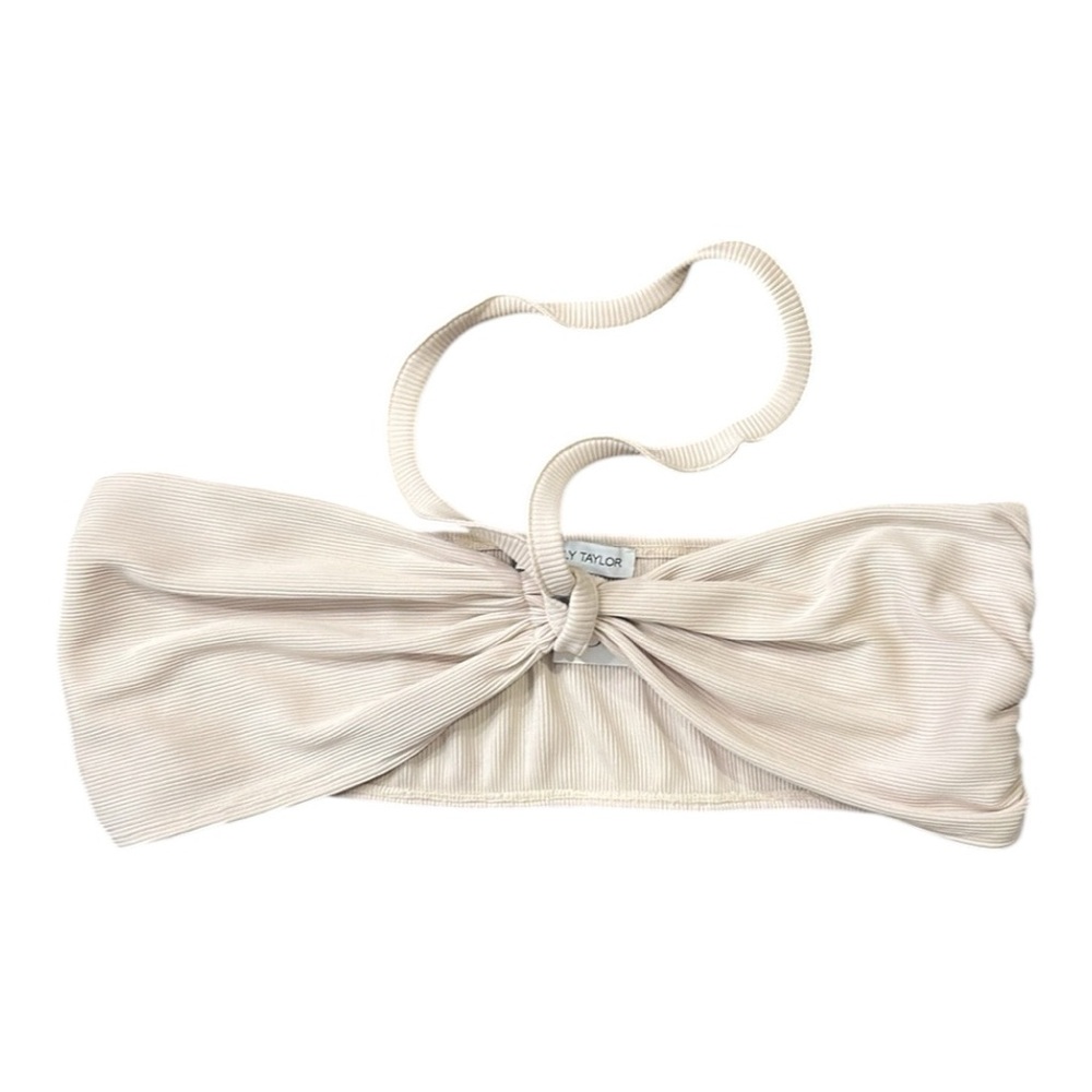 Kimberly Taylor Cabana Bandeau Bralette in Stone Resort Ware Size Large NWT - Picture 4 of 11